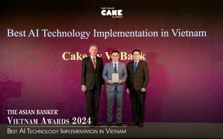 Ngân hàng số Cake nhận giải “Ngân hàng AI tốt nhất” từ The Asian Banker
