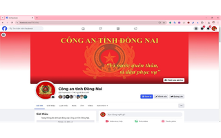 Công an tỉnh Đồng Nai tiếp nhận thông tin tố giác qua  Fanpage