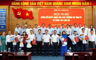 Long An chỉ định, bổ nhiệm, điều động nhiều cán bộ chủ chốt