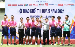 Hội thao Khối thi đua 5 năm 2024: VOH vô địch bóng đá, HTV vô địch quần vợt