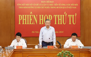 Tổng Bí thư, Chủ tịch nước Tô Lâm chủ trì Phiên họp thứ tư Ban Chỉ đạo Tổng kết 40 năm Đổi mới