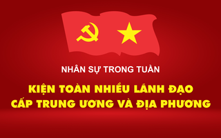 NHÂN SỰ TRONG TUẦN: Kiện toàn nhiều lãnh đạo cấp trung ương và địa phương