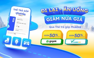 Giảm 50% trên Gojek và Xanh SM khi dùng Thẻ trả góp Muadee