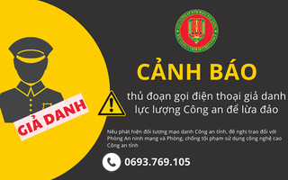 Cảnh báo mạo danh 2 phó giám đốc công an để lừa đảo