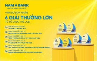 Nam A Bank nhận 6 giải thưởng từ JCB