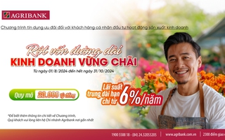 Agribank ưu đãi khách hàng cá nhân lãi suất chỉ từ 6,0%/năm