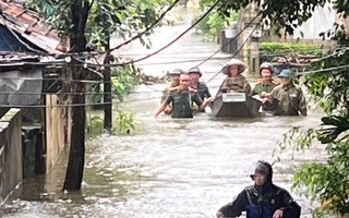 Nước lũ tràn đê bối, Nam Định di dời gần 500 hộ dân