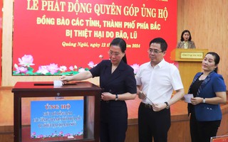 Sau thư kêu gọi, nhân dân Quảng Ngãi đóng góp gần 6 tỉ đồng ủng hộ các tỉnh phía Bắc