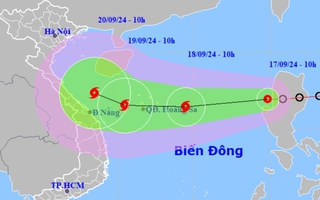 Áp thấp nhiệt đới vào Biển Đông, sắp mạnh lên thành bão số 4, di chuyển rất phức tạp