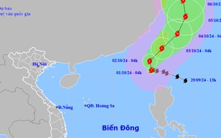 Bão Krathon giật trên cấp 17 đi vào Biển Đông