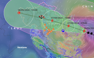 Bão số 3 mạnh cấp 14, giật cấp 17 đã vào vịnh Bắc Bộ, chỉ còn cách Quảng Ninh hơn 200 km