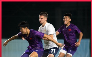 U20 Việt Nam nối bước đàn anh, thất bại trước U20 Nga