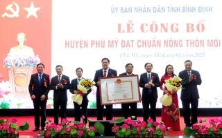 Bình Định có thêm một huyện đạt chuẩn nông thôn mới