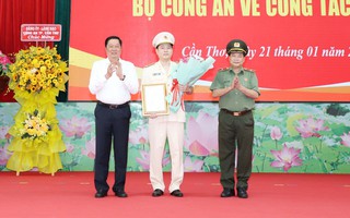 Cần Thơ: Công bố quyết định của Bộ trưởng Bộ Công an về công tác cán bộ