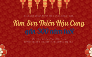 Viếng Kim Sơn Thiên Hậu Cung gần 300 năm tuổi bên dòng sông Lũy