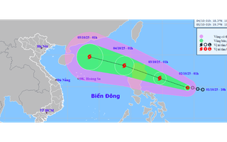 Tin mới về áp thấp nhiệt đới gần Biển Đông