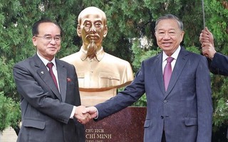 Tổng Bí thư Tô Lâm dự Lễ khánh thành tượng Chủ tịch Hồ Chí Minh tại Triều Tiên