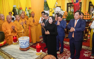 Đoàn lãnh đạo Đảng, Nhà nước, MTTQ Việt Nam viếng tang trưởng lão hòa thượng Thích Trí Tịnh