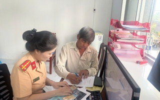 1 tài xế bị xử lý ngay sau thông tin từ Báo Người Lao Động