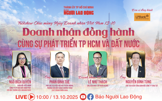 Sáng 13-10, talkshow "Doanh nhân đồng hành cùng sự phát triển TP HCM và cả nước"