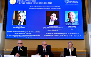 Ba nhà nghiên cứu nhận Giải Nobel Kinh tế