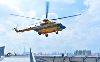 Một bệnh viện sở hữu 2 sân bay trực thăng cấp cứu đường không