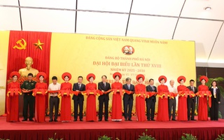 Khai trương Trung tâm Báo chí phục vụ Đại hội đại biểu Đảng bộ TP Hà Nội lần thứ XVIII