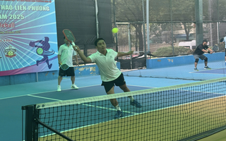 Pickleball mở màn nóng bỏng Đại hội Thể dục thể thao liên phường lần I-2025