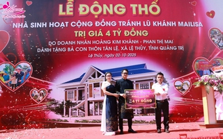 Mailisa tài trợ xây nhà tránh bão, lũ cho cộng đồng ở Quảng Trị