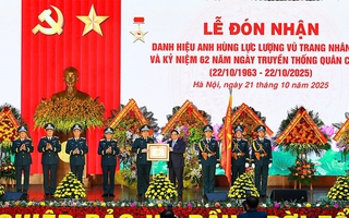 Quân chủng Phòng không - Không quân đón nhận danh hiệu Anh hùng Lực lượng vũ trang nhân dân