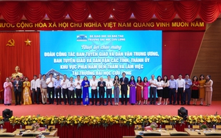 Ban Tuyên giáo và Dân vận Trung ương khảo sát mô hình đổi mới sáng tạo tại Trường ĐH Cửu Long