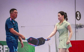 Giải Pickleball Tây Nguyên với cú hích nội dung đôi vợ chồng