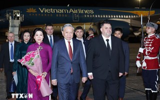 Tổng Bí thư Tô Lâm và Phu nhân bắt đầu thăm chính thức Cộng hòa Bulgaria