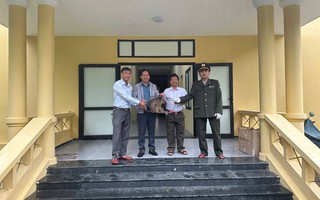 Không mời mà đến, "vị khách lạ" bị bắt giữ giao kiểm lâm