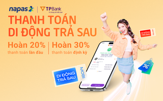 Hoàn tới 30% khi thanh toán hóa đơn điện thoại trả sau cùng NAPAS và TPBank