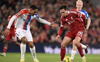 Liverpool thua tan tác Crystal Palace ở vòng 1/8 League Cup