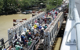 Tháo dỡ cầu sắt Long Kiểng sau nửa thế kỷ tồn tại