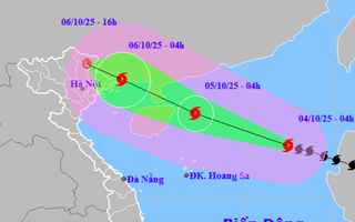 Bão số 11 Matmo có thể giật tới cấp 16, gây mưa rất to