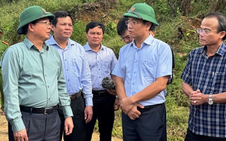 Phó Thủ tướng Hồ Quốc Dũng kiểm tra công tác khắc phục sạt lở tại Quảng Ngãi