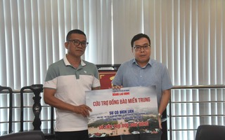 Báo Người Lao Động tiếp nhận 200 triệu đồng hỗ trợ đồng bào miền Trung