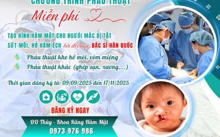 Tin vui cho trẻ em bị sứt môi, hở hàm ếch tại TP HCM