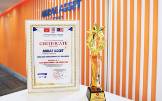 Tài chính Mirae Asset đạt top 10 Sản phẩm Dịch vụ Chất lượng ASEAN 2025