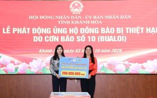 Công ty Yến sào Khánh Hòa ủng hộ 200 triệu đồng cho đồng bào bị thiệt hại do bão lũ 