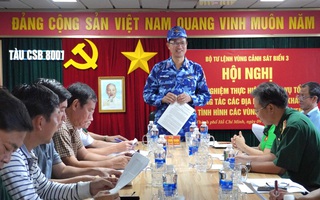 Cảnh sát biển tuyên truyền về quy định chống khai thác hải sản bất hợp pháp