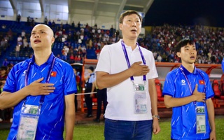 HLV Kim Sang-sik hài lòng với trận thắng của tuyển Việt Nam