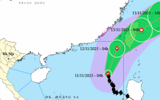 Bão Fung Wong mạnh cấp 12, giật cấp 15 đổi hướng, đổ bộ vào khu vực nào?