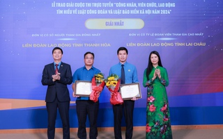Trao giải cuộc thi tìm hiểu Luật Công đoàn, Luật Bảo hiểm xã hội 2024