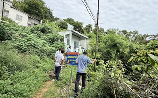 Nguy cơ sạt lở tại Núi Lớn ở phường Vũng Tàu: Sở Xây dựng TP HCM đến hiện trường