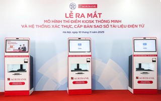 Agribank tài trợ Kiosk thông minh - bước tiến mới trong cải cách hành chính