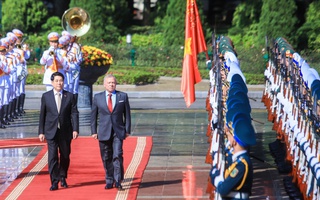 Chủ tịch nước Lương Cường chủ trì lễ đón chính thức Quốc vương Jordan